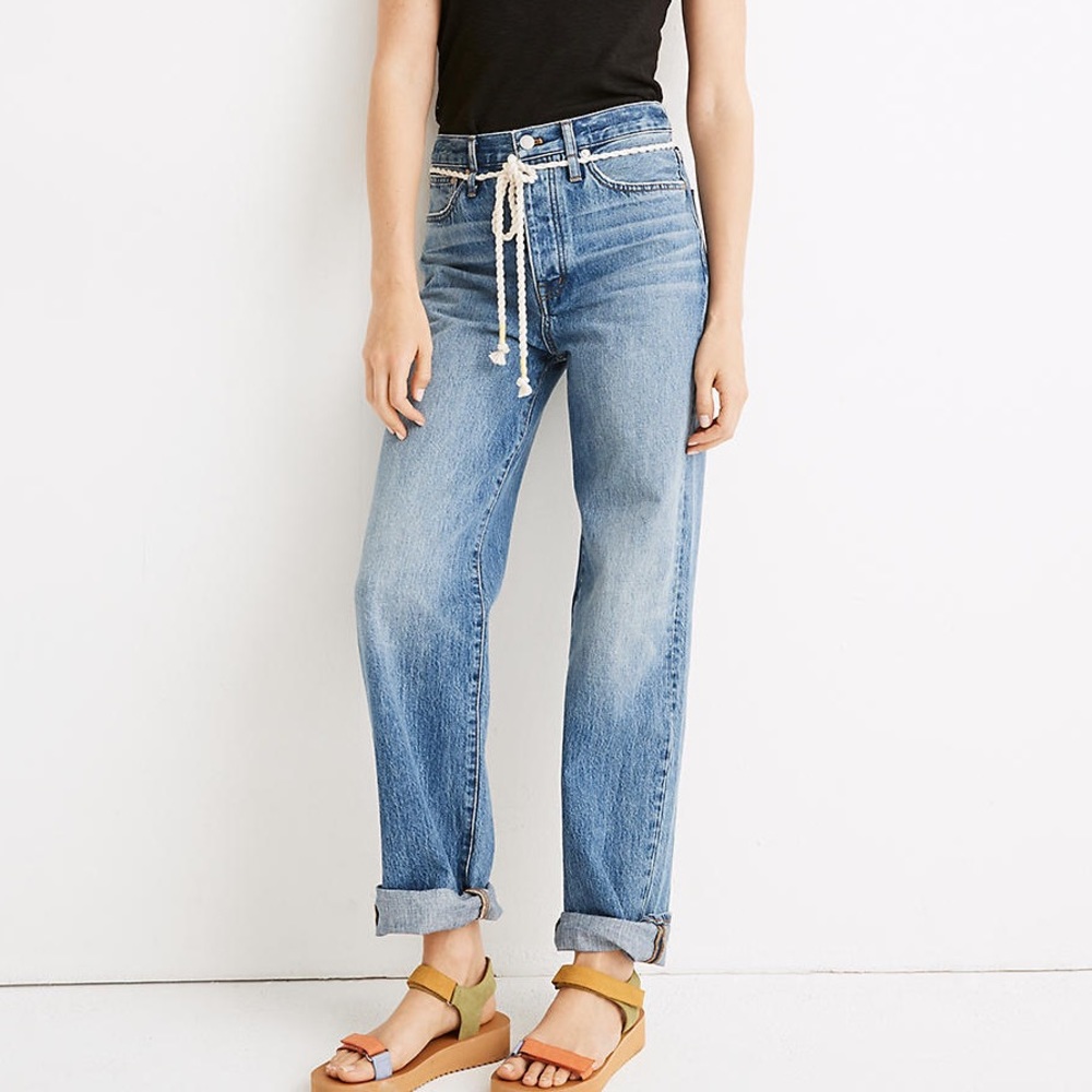 NWT Madewell The Dadjean Kingshill Wash Rope Belt Edition Size 29